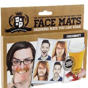 Gentlemen's Club Face Mats - Hilarious Party Coasters